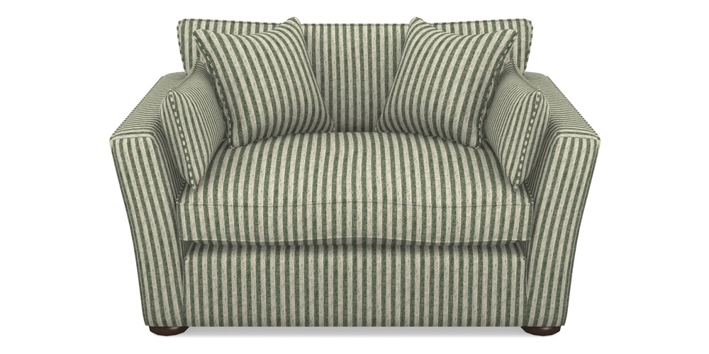 Product photograph of Aldeburgh Snuggler In Cloth 22 - Pinstripe - Courgette from Sofas and Stuff Limited