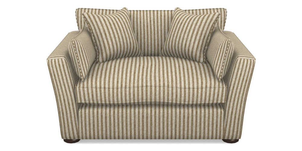 Product photograph of Aldeburgh Snuggler In Cloth 22 - Pinstripe - Fallen Leaf from Sofas and Stuff Limited