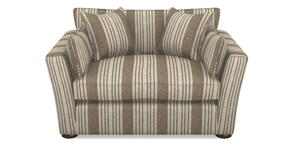 Product photograph of Aldeburgh Snuggler In Cloth 22 - Bayadere - Peat from Sofas and Stuff Limited