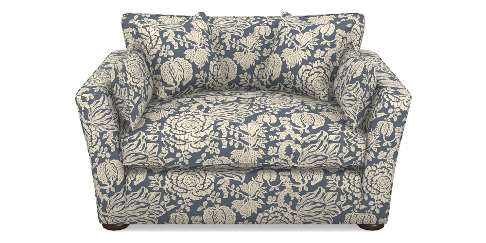 Product photograph of Aldeburgh Snuggler In V A Brompton Collection - Flowering Kale - Midnight Blue from Sofas and Stuff Limited