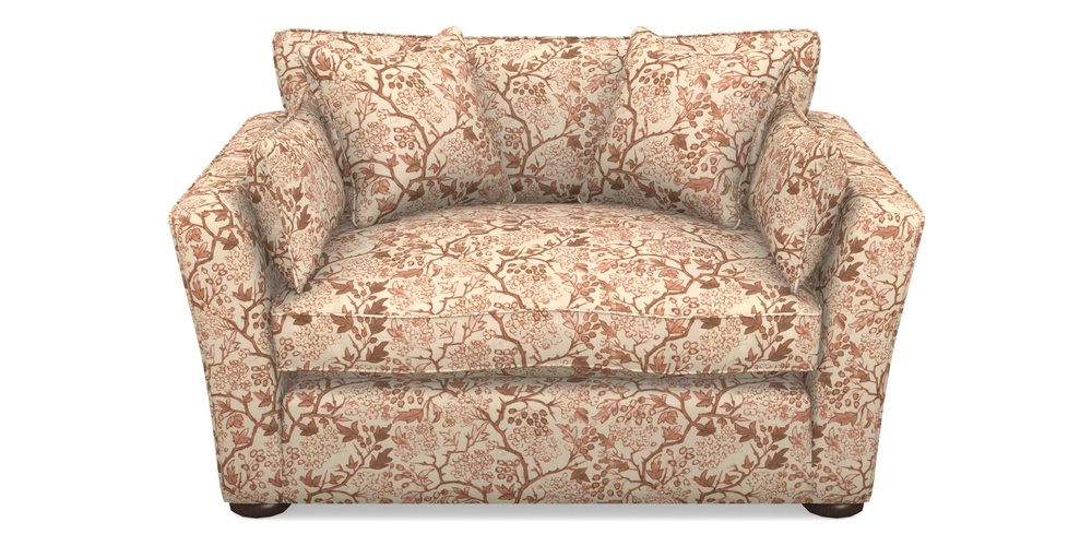 Product photograph of Aldeburgh Snuggler In Rhs Collection - Gertrude Jekyll Linen Cotton Blend - Rust from Sofas and Stuff Limited