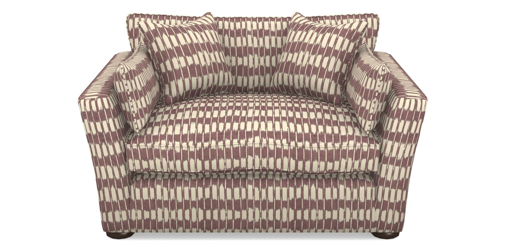 Product photograph of Aldeburgh Snuggler In V A Brompton Collection - Ikat - Cacao from Sofas and Stuff Limited