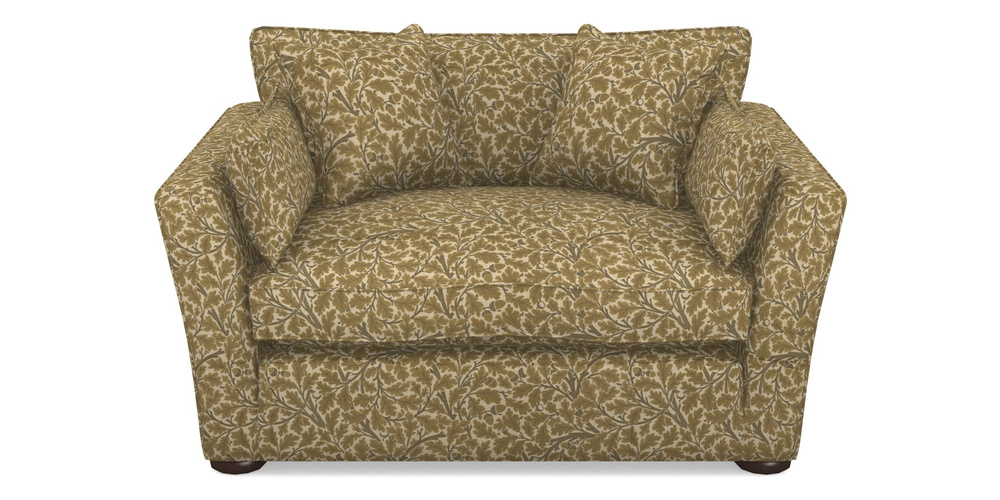 Product photograph of Aldeburgh Snuggler In V A Drawn From Nature Collection - Oak Tree - Gold from Sofas and Stuff Limited