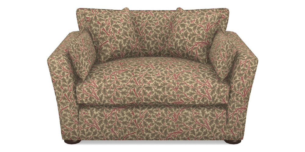 Product photograph of Aldeburgh Snuggler In V A Drawn From Nature Collection - Oak Tree - Red from Sofas and Stuff Limited