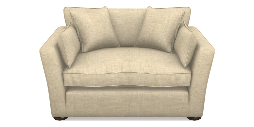 Product photograph of Aldeburgh Snuggler In Posh Linen - Oatmeal from Sofas and Stuff Limited