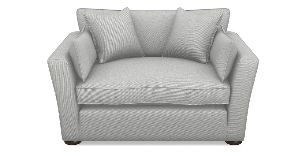 Product photograph of Aldeburgh Snuggler In Two Tone Plain - Grey from Sofas and Stuff Limited