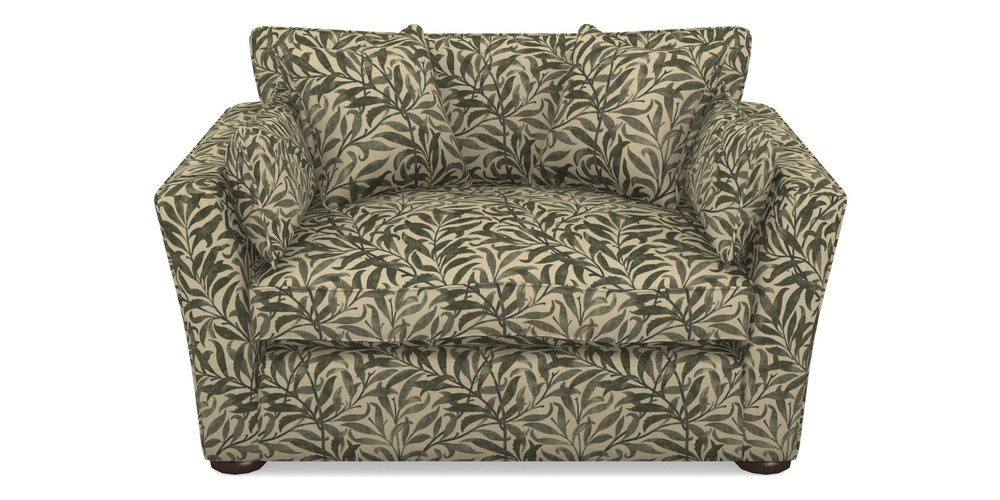 Product photograph of Aldeburgh Snuggler In V A Drawn From Nature - Willow Bough Large - Dark Green from Sofas and Stuff Limited