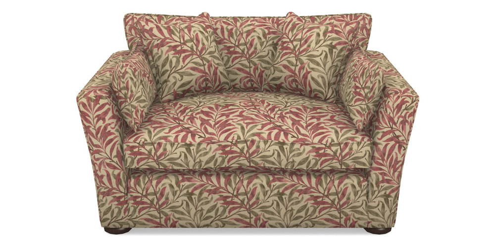 Product photograph of Aldeburgh Snuggler In V A Drawn From Nature - Willow Bough Large - Red from Sofas and Stuff Limited