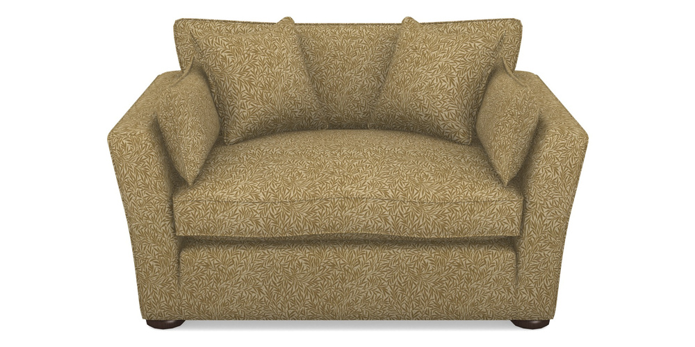 Product photograph of Aldeburgh Snuggler In V A Drawn From Nature Collection - Willow - Gold from Sofas and Stuff Limited