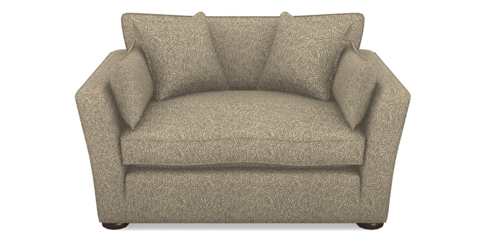 Product photograph of Aldeburgh Snuggler In V A Drawn From Nature Collection - Willow - Grey from Sofas and Stuff Limited