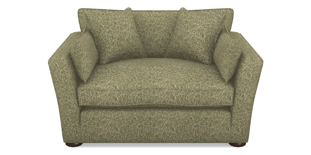 Product photograph of Aldeburgh Snuggler In V A Drawn From Nature Collection - Willow - Light Green from Sofas and Stuff Limited