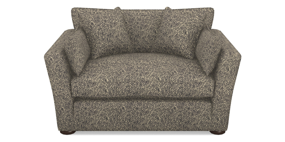 Product photograph of Aldeburgh Snuggler In V A Drawn From Nature Collection - Willow - Navy from Sofas and Stuff Limited