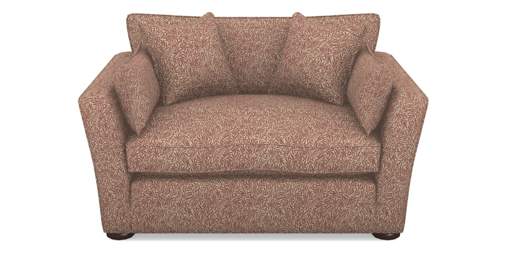 Product photograph of Aldeburgh Snuggler In V A Drawn From Nature Collection - Willow - Red from Sofas and Stuff Limited