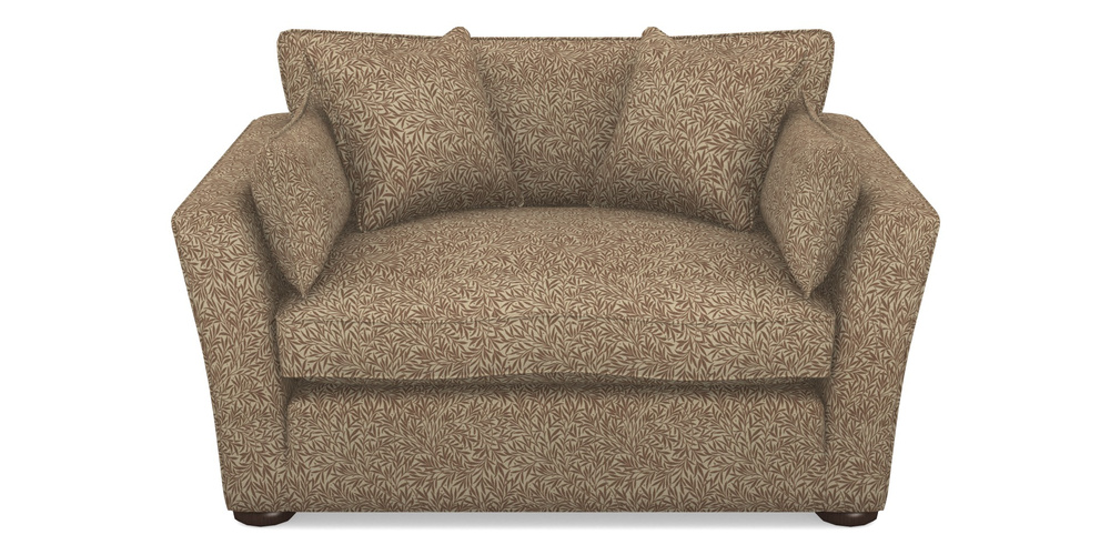 Product photograph of Aldeburgh Snuggler In V A Drawn From Nature Collection - Willow - Terracotta from Sofas and Stuff Limited