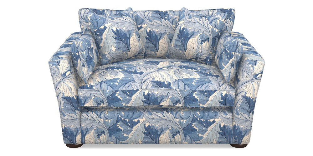 Product photograph of Aldeburgh Snuggler In William Morris Collection - Acanthus - Woad from Sofas and Stuff Limited