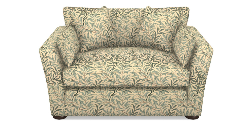 Product photograph of Aldeburgh Snuggler In William Morris Collection - Willow Boughs - Cream Pale Green from Sofas and Stuff Limited