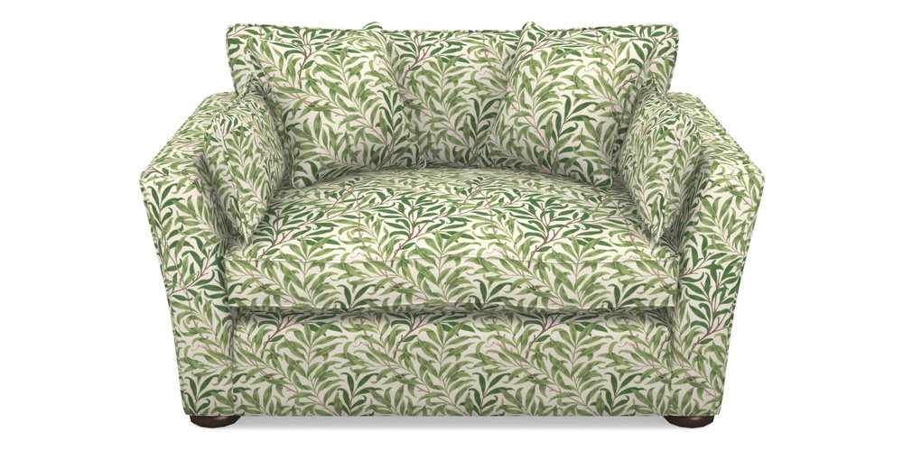 Product photograph of Aldeburgh Snuggler In William Morris Collection - Willow Boughs - Leaf Green from Sofas and Stuff Limited