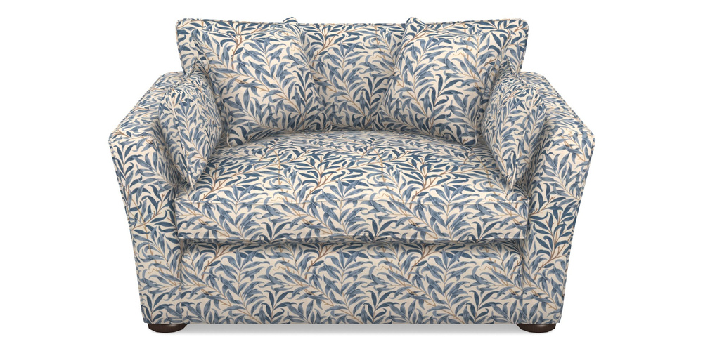 Product photograph of Aldeburgh Snuggler In William Morris Collection - Willow Boughs - Woad from Sofas and Stuff Limited