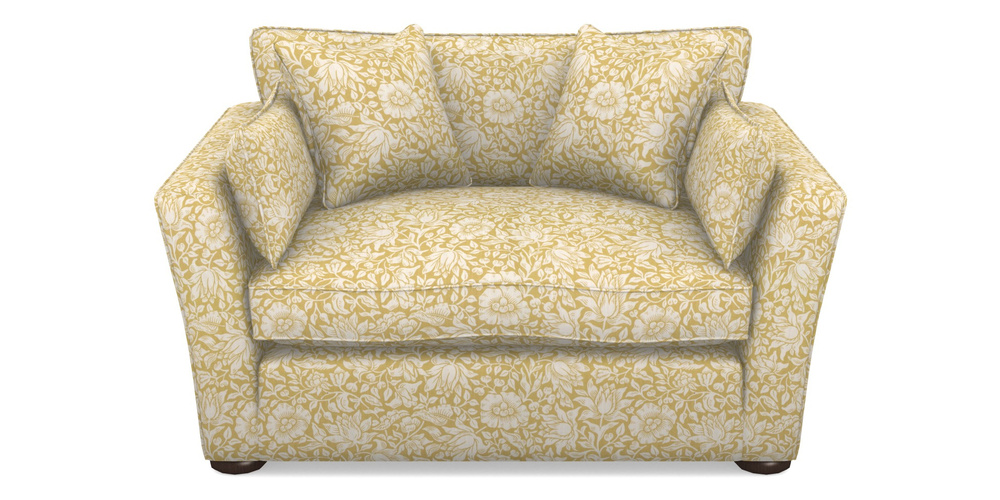 Product photograph of Aldeburgh Snuggler In William Morris Collection - Mallow - Weld from Sofas and Stuff Limited