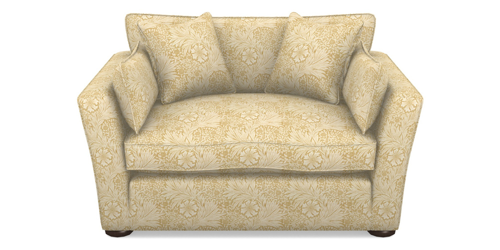 Product photograph of Aldeburgh Snuggler In William Morris Collection - Marigold - Lichen Cowslip from Sofas and Stuff Limited