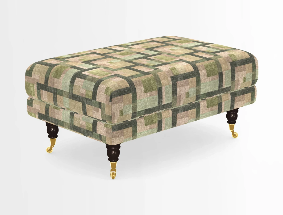 Alwinton Footstool in Osborne & Little Palazzo Pellestrina