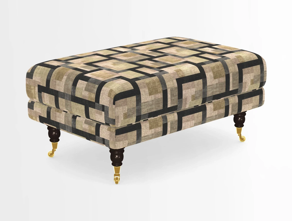 Alwinton Footstool in Osborne & Little Palazzo Pellestrina