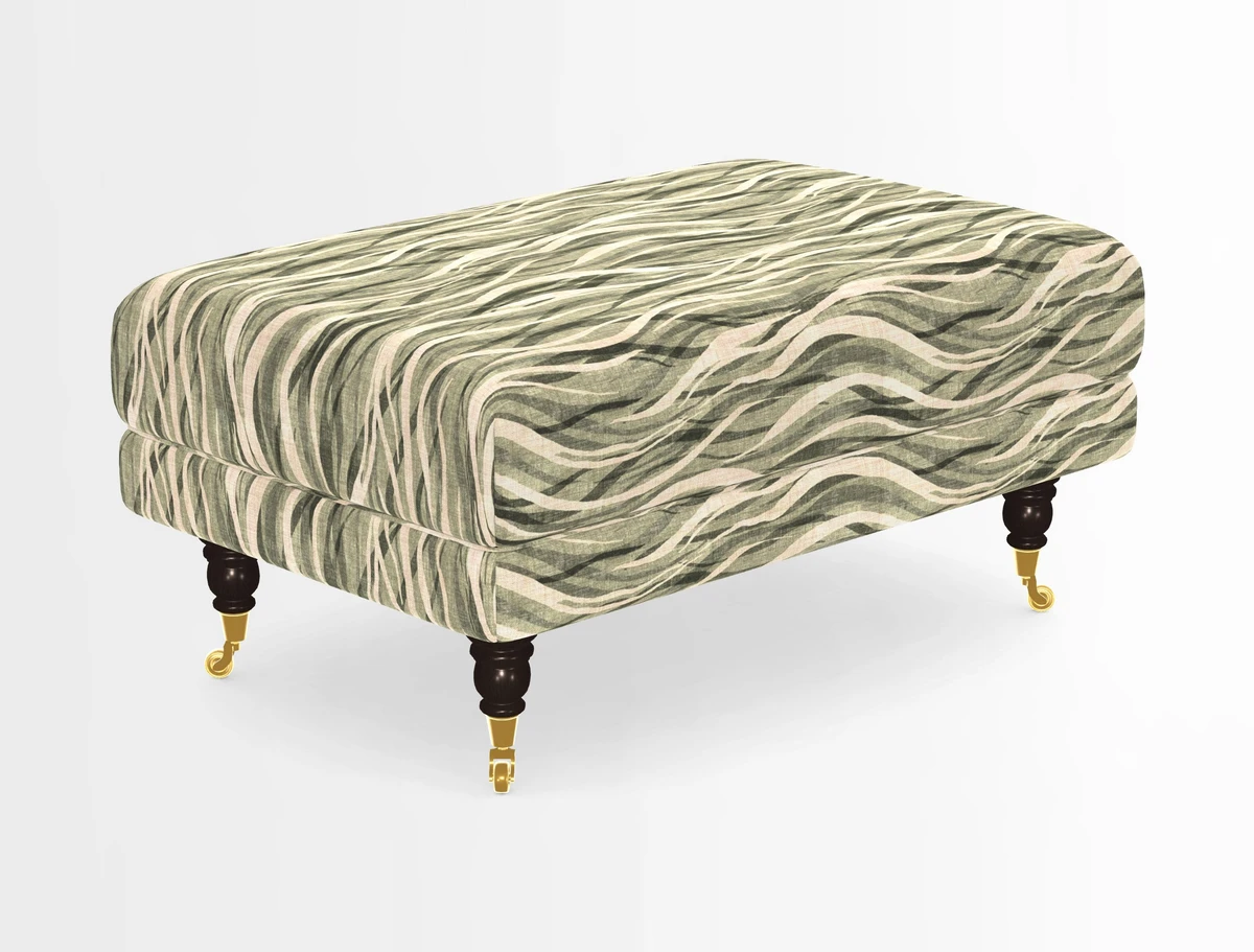 Alwinton Footstool in Osborne & Little Palazzo Pellestrina