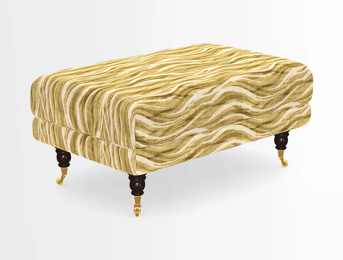 Alwinton Footstool in Osborne & Little Palazzo Pellestrina