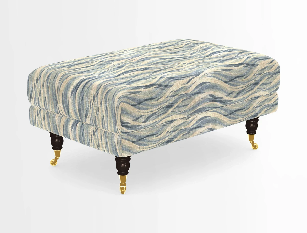 Alwinton Footstool in Osborne & Little Palazzo Pellestrina