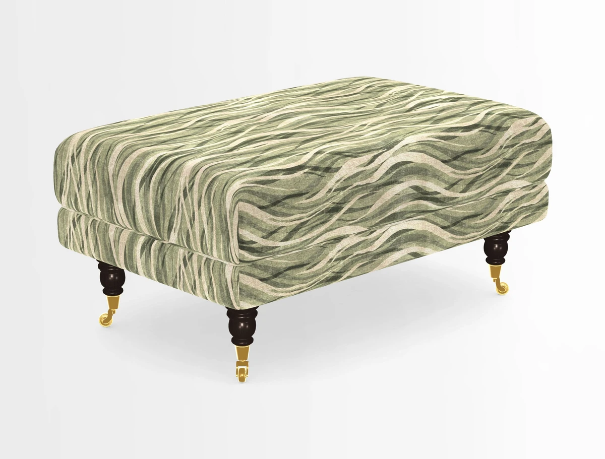 Alwinton Footstool in Osborne & Little Palazzo Pellestrina