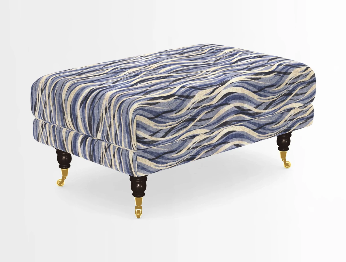 Alwinton Footstool in Osborne & Little Palazzo Pellestrina