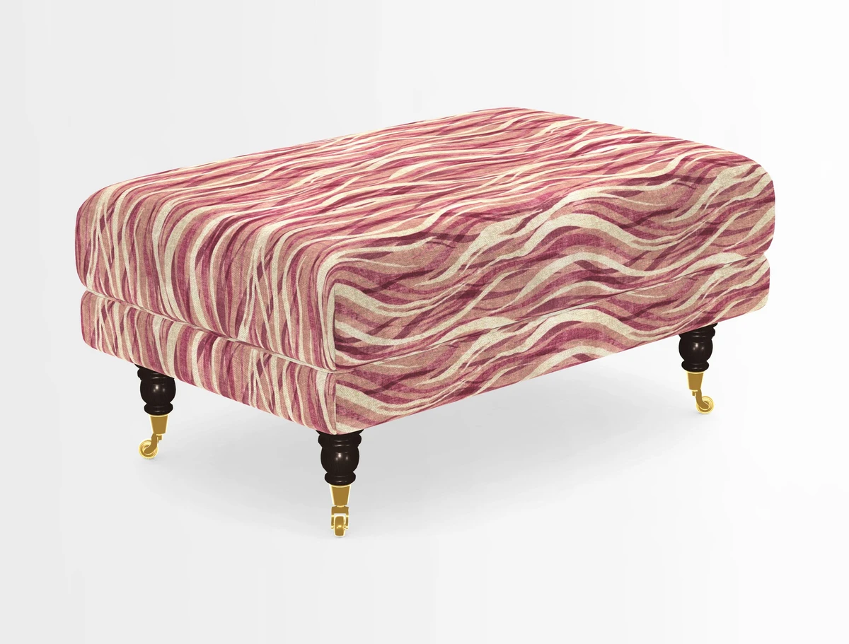 Alwinton Footstool in Osborne & Little Palazzo Pellestrina