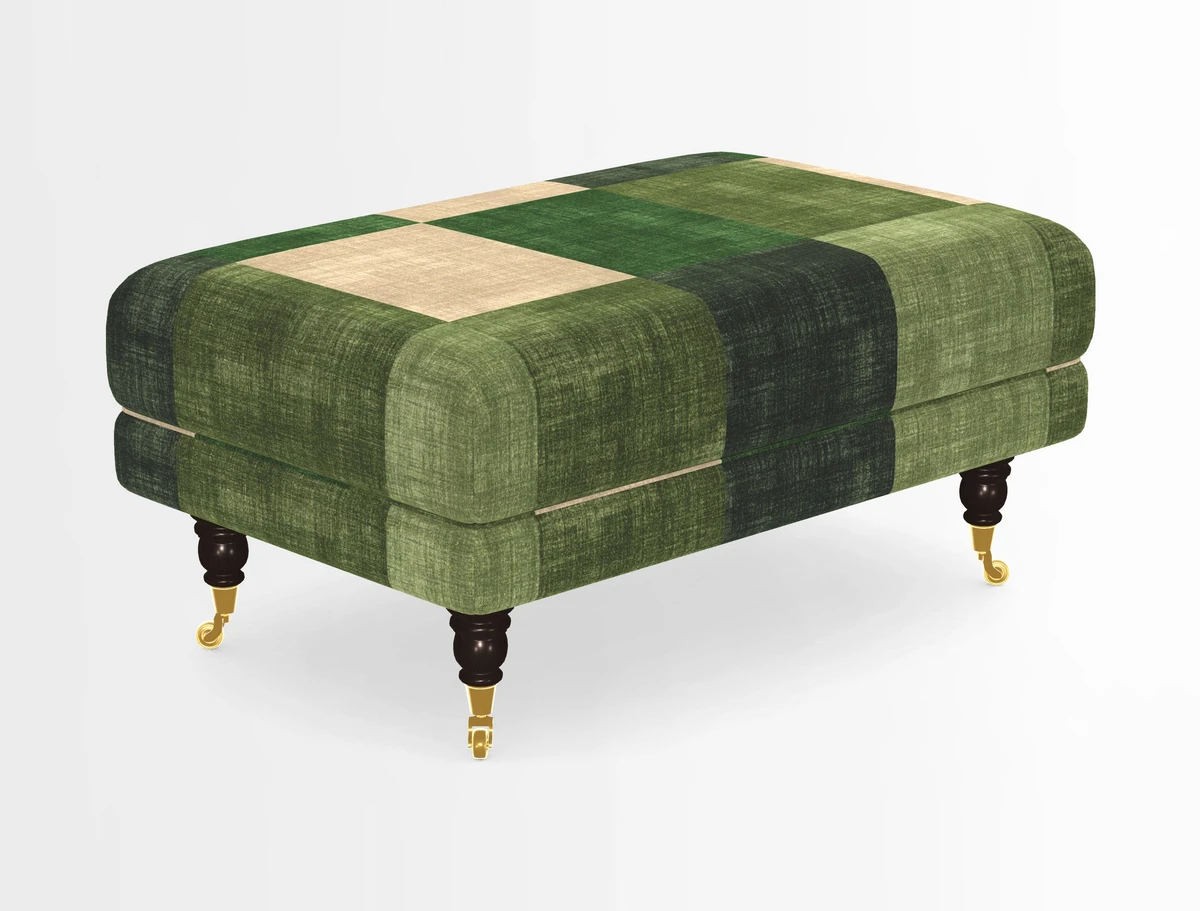 Alwinton Footstool in Osborne & Little Palazzo Pellestrina