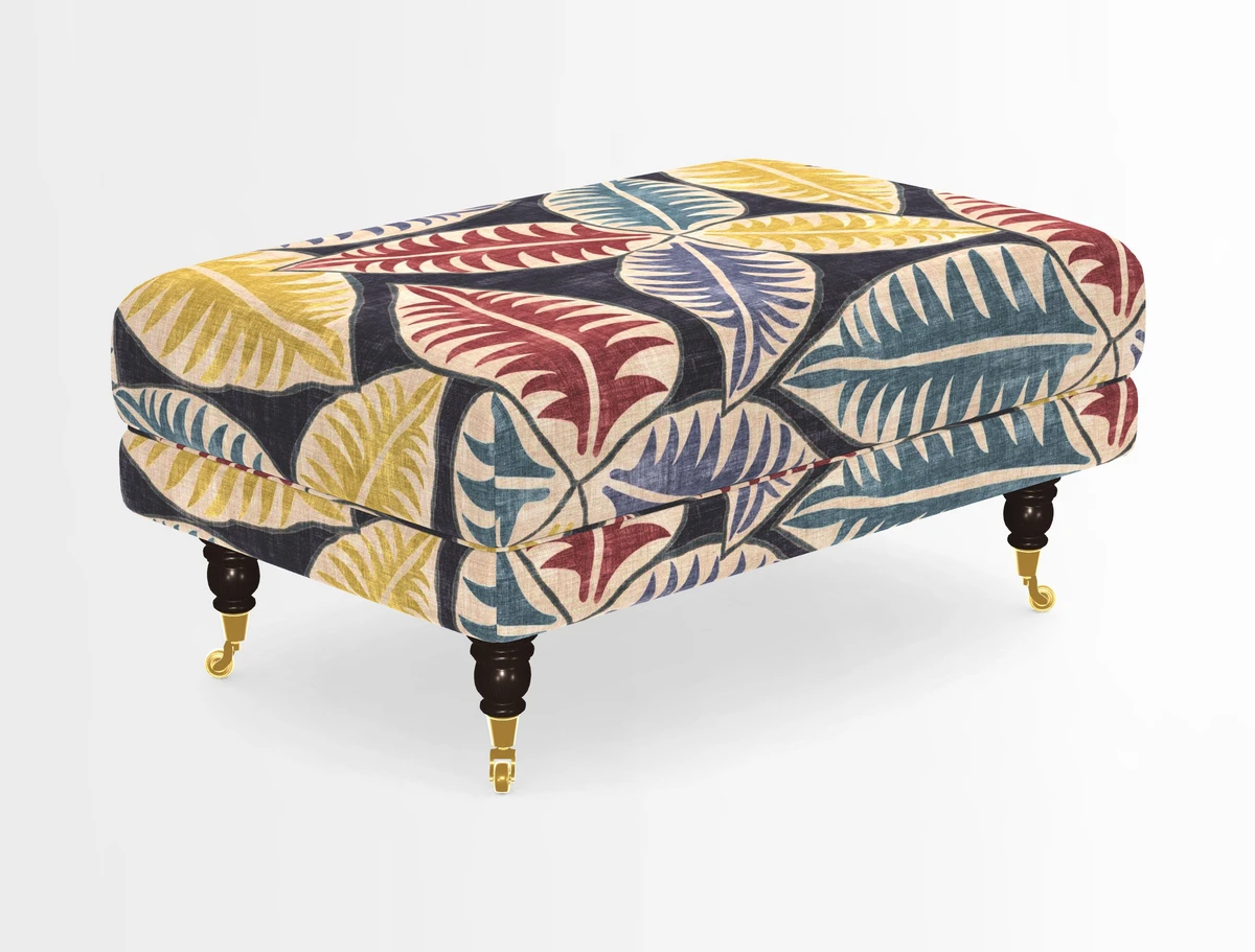 Alwinton Footstool in Osborne & Little Palazzo Pellestrina