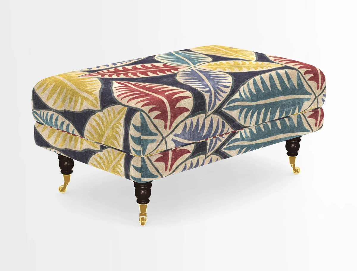 Alwinton Footstool in Osborne & Little Palazzo Pellestrina
