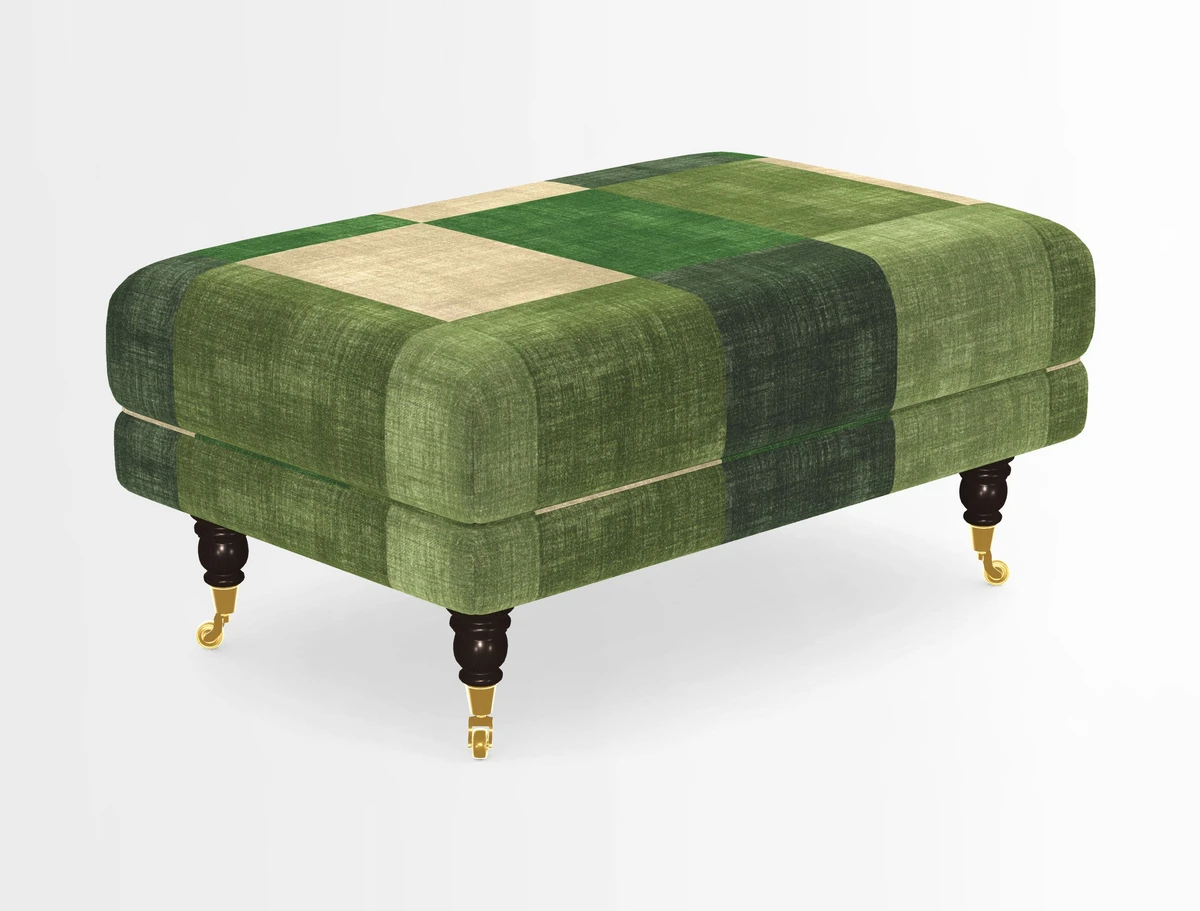 Alwinton Footstool in Osborne & Little Palazzo Pellestrina