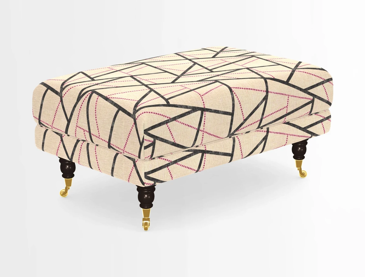 Alwinton Footstool in Osborne & Little Palazzo Pellestrina