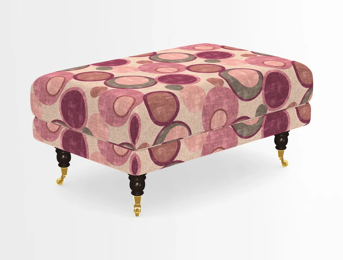 Alwinton Footstool in Osborne & Little Palazzo Pellestrina