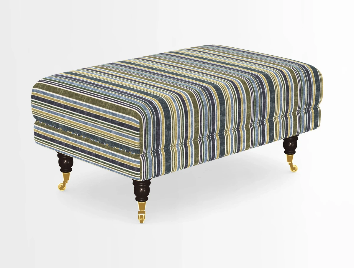 Alwinton Footstool in Osborne & Little Palazzo Pellestrina