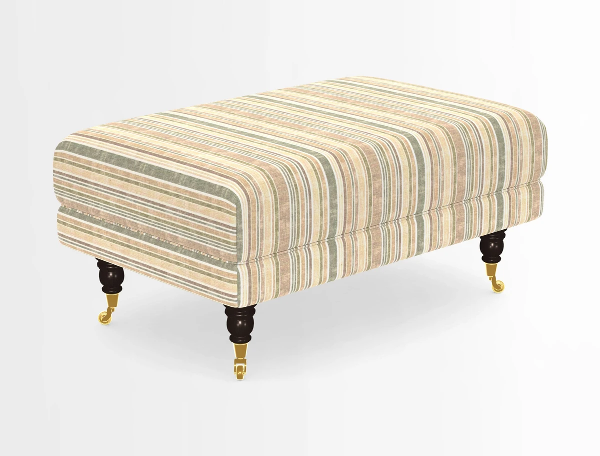 Alwinton Footstool in Osborne & Little Palazzo Pellestrina