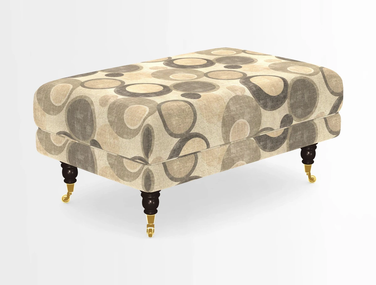 Alwinton Footstool in Osborne & Little Palazzo Pellestrina