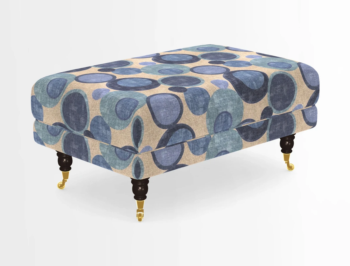 Alwinton Footstool in Osborne & Little Palazzo Pellestrina