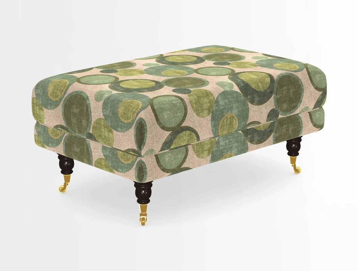 Alwinton Footstool in Osborne & Little Palazzo Pellestrina