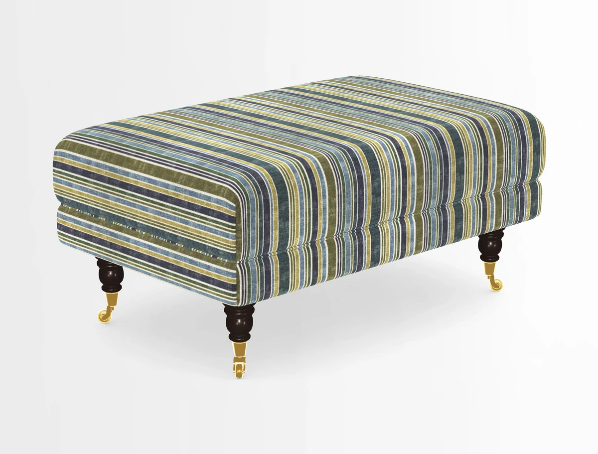 Alwinton Footstool in Osborne & Little Palazzo Pellestrina