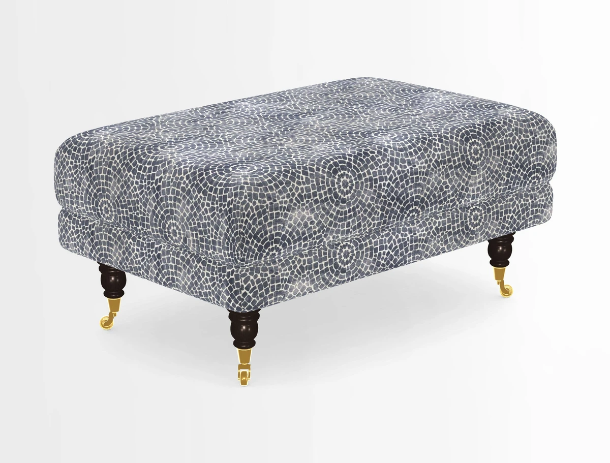 Alwinton Footstool in Osborne & Little Palazzo Pellestrina