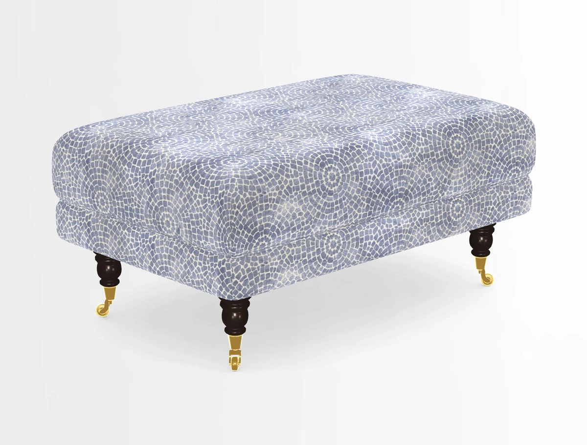 Alwinton Footstool in Osborne & Little Palazzo Pellestrina