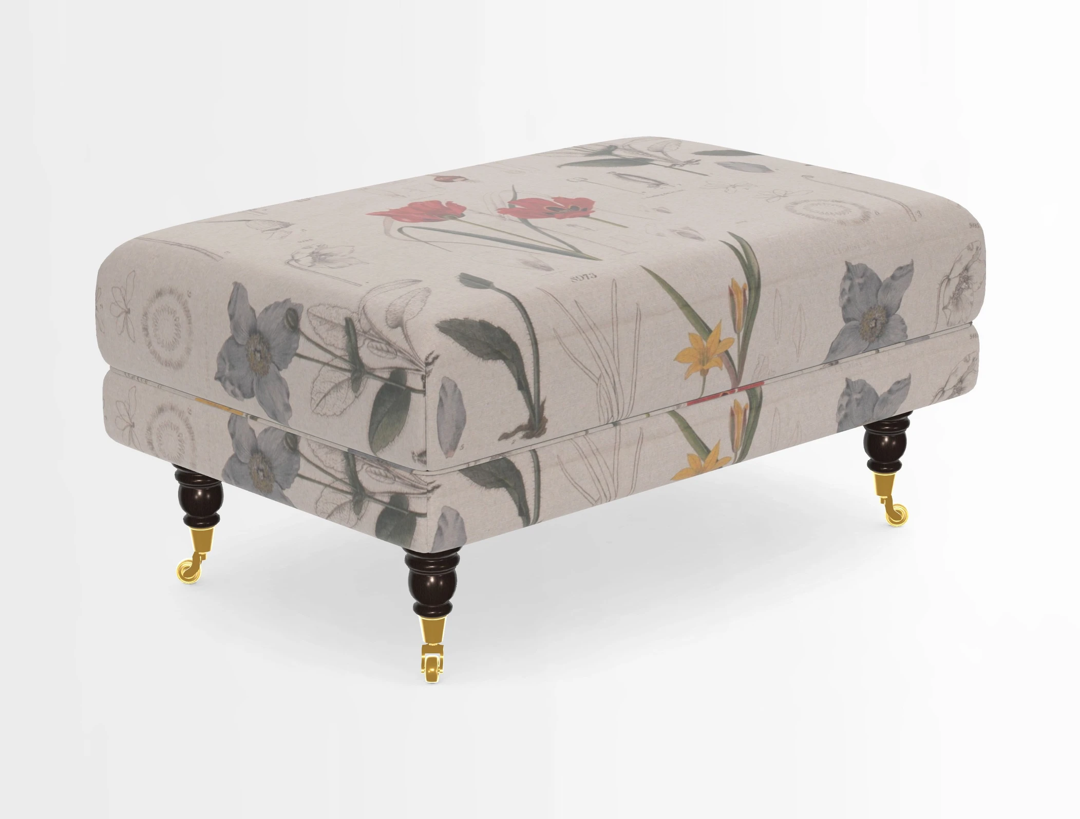 Alwinton Footstool in Osborne & Little Palazzo Pellestrina