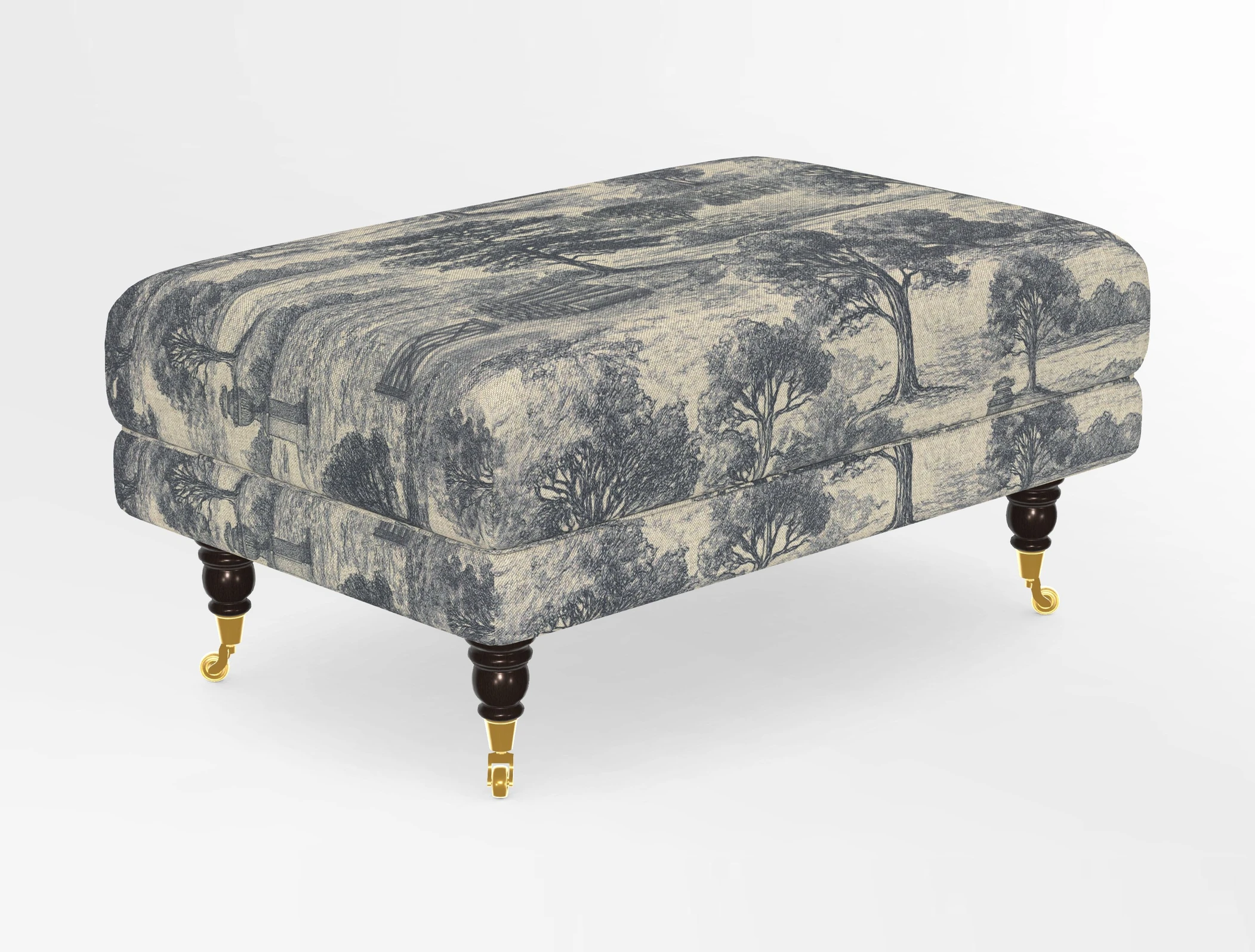Alwinton Footstool in Osborne & Little Palazzo Pellestrina