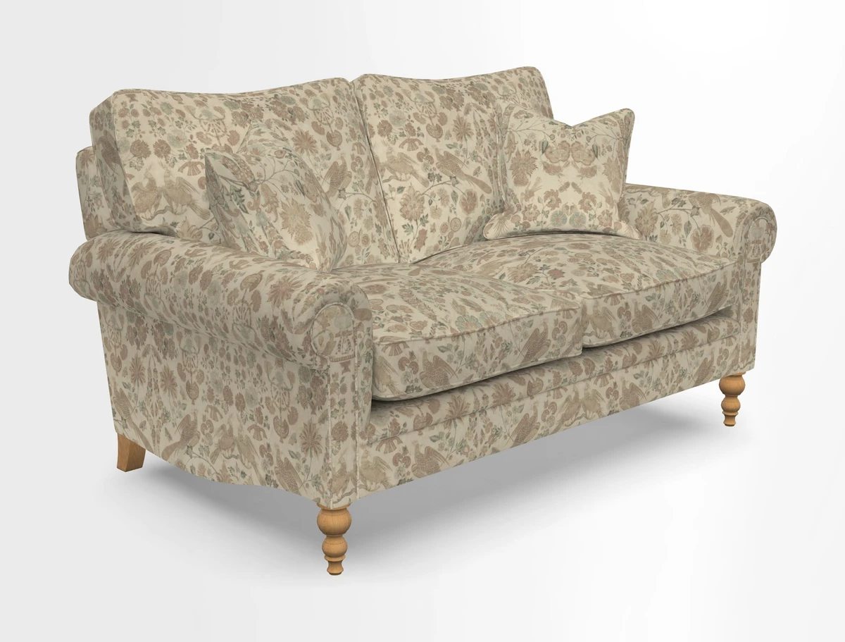 Aldingbourne 3 seater sofa in Grain Sack Stripe Linen Red