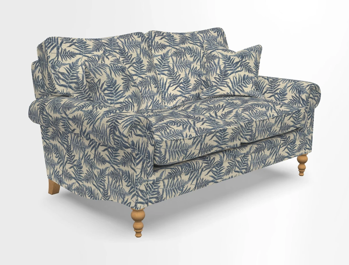 Aldingbourne 3 seater sofa in Grain Sack Stripe Linen Red